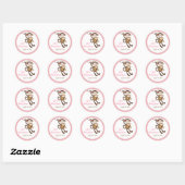 Stickers Enveloppe de la jungle de singe Girl Baby (Feuille)
