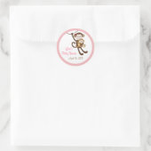 Stickers Enveloppe de la jungle de singe Girl Baby (Sac)