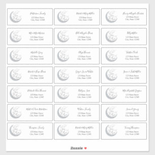 Stickers Enveloppe de l'adresse de l'invité au-des