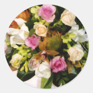 Stickers Enveloppe Fleurs de mariage