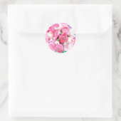 Stickers Enveloppe Fleurs Roses (Sac)