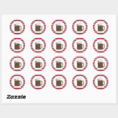 Stickers Enveloppe Hot Cocoa Holiday Seals (Feuille)