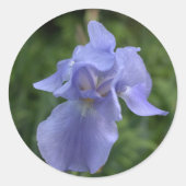 Stickers Enveloppe mariage Jolie Fleur Iris Bleu (Devant)