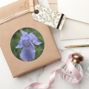 Stickers Enveloppe mariage Jolie Fleur Iris Bleu
