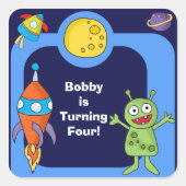 Stickers Espace Extérieur Personnalisés (Devant)