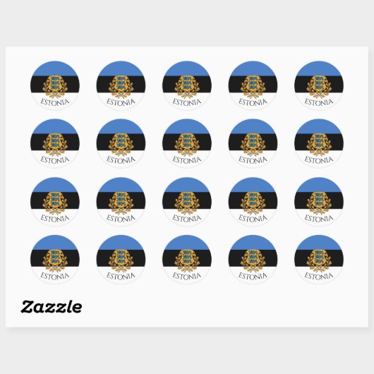 Stickers Estonie ronde ! (Feuille)