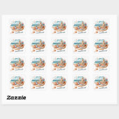 Stickers été amusants (Feuille)