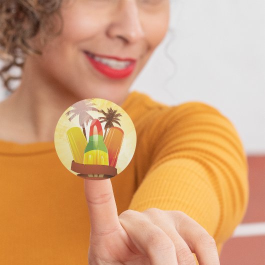 Stickers été tropicaux