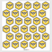 Stickers Étiquette à découpe sur mesure trente bij (Feuille)