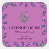 Stickers Étiquette à savon Lavender (Devant)