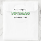 Stickers Étiquette à savon ou à canne à feuilles d (Sac)