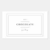Stickers Étiquette alimentaire au chocolat (Devant)