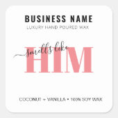 Stickers Étiquette aux bougies (Devant)