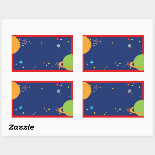 Stickers Étiquette Ballotin d'astronaute (Feuille)