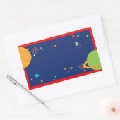 Stickers Étiquette Ballotin d'astronaute (Enveloppe)