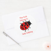 Stickers Étiquette Big Ladybug Cute Boplate pour e (Enveloppe)