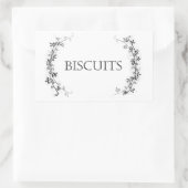 Stickers Étiquette Biscuit Jar Design Vine Classiq (Sac)