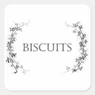Stickers Étiquette Biscuit Jar Design Vine Classiq
