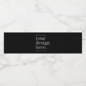 Stickers Étiquette bouteille d'eau Votre design Té (Étiquettes simples)