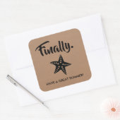 Stickers, étiquette cadeau de diplôme, été (Enveloppe)