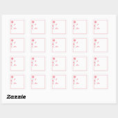 Stickers étiquette cadeau de flocon de neige (Feuille)