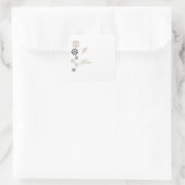 Stickers étiquette cadeau de flocon de neige (Sac)