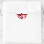 Stickers étiquette cadeau de la menthe de Noël (Sac)