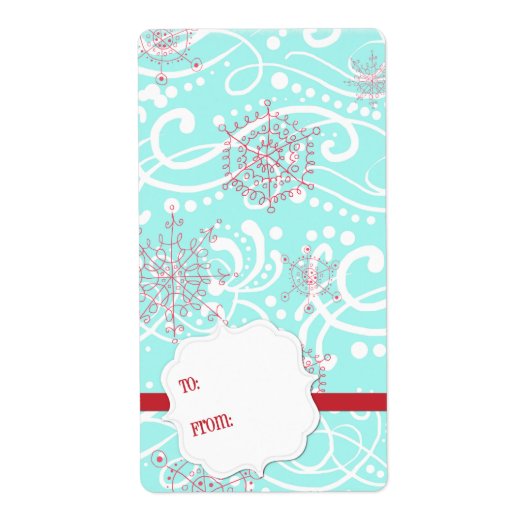 Stickers étiquette cadeau de Noël (Devant)