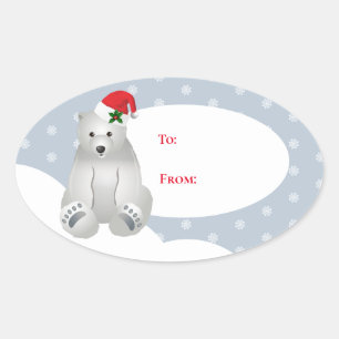 Stickers étiquette cadeau de Noël