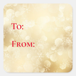 Stickers étiquette cadeau de Noël