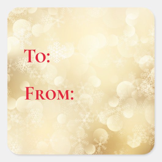 Stickers étiquette cadeau de Noël (Devant)