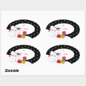 Stickers étiquette cadeau de Noël (Feuille)