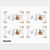 Stickers étiquette cadeau de Noël (Feuille)