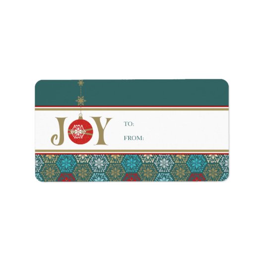 Stickers étiquette cadeau de Noël (Devant)