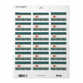Stickers étiquette cadeau de Noël (Feuille entière)