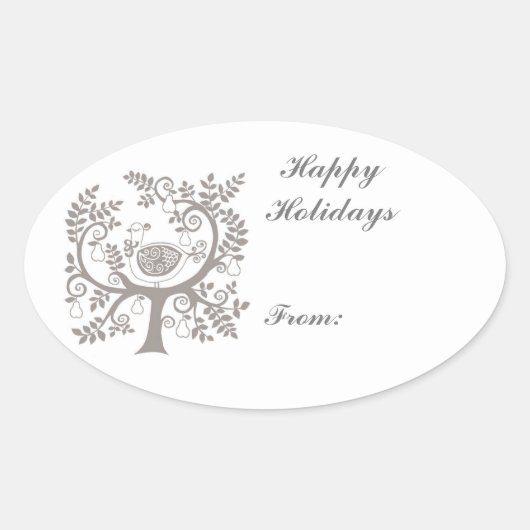 Stickers étiquette cadeau de Noël (Devant)