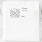 Stickers étiquette cadeau de Noël (Sac)