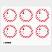 Stickers étiquette cadeau de Noël (Feuille)