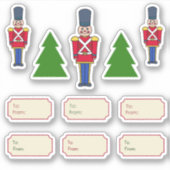 Stickers étiquette cadeau de Noël (Devant)