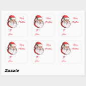 Stickers étiquette cadeau de Noël (Feuille)