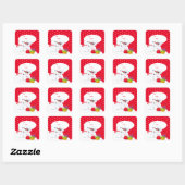 Stickers étiquette cadeau de Noël (Feuille)