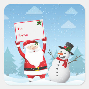 Stickers étiquette cadeau de Noël