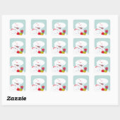 Stickers étiquette cadeau de Noël (Feuille)