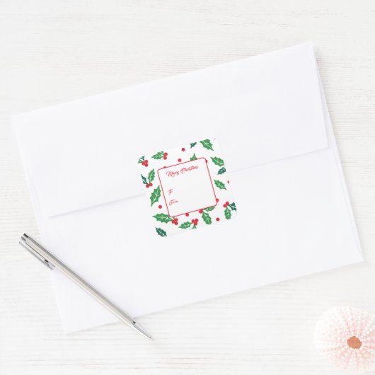 Stickers étiquette cadeau de Noël (Enveloppe)