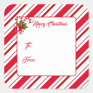 Stickers étiquette cadeau de Noël