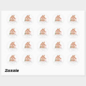 Stickers étiquette cadeau de Noël Joyeux (Feuille)
