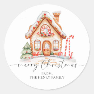 Stickers étiquette cadeau de Noël Joyeux