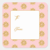 Stickers étiquette cadeau de vacances (Devant)