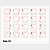 Stickers étiquette cadeau de vacances (Feuille)