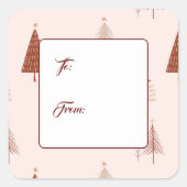 Stickers étiquette cadeau de vacances (Devant)